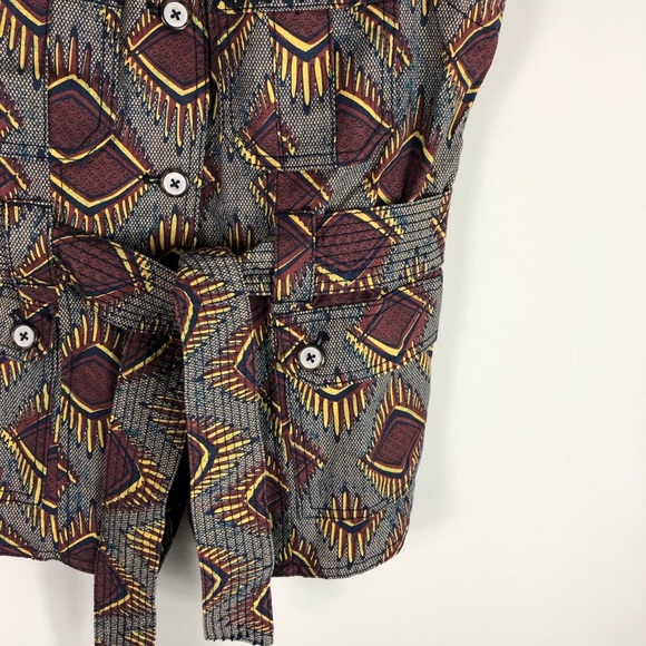 Anthropologie Elevenses Geo Safari Belted Vest - Picture 4 of 8